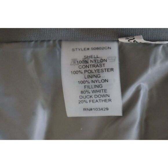 Anorak 50802CN Women's Sz Small Pewter Grey Blazer-Tailored Puffer Jacket - Picture 10 of 13